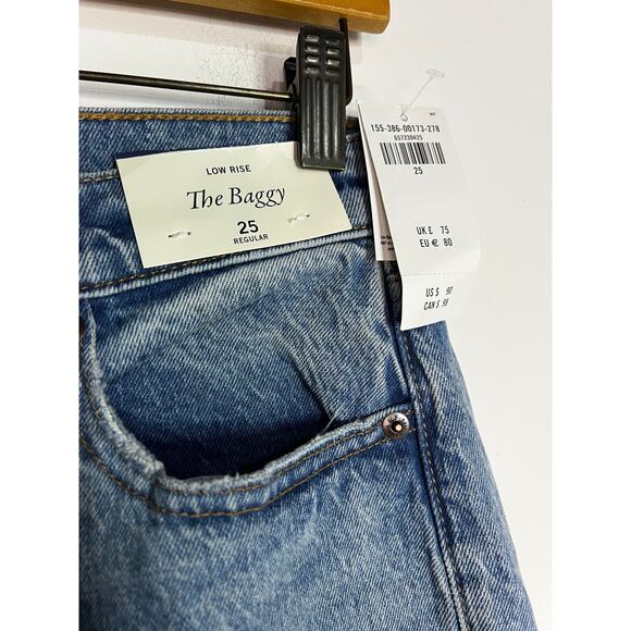 Abercrombie & Fitch Low Rise The Baggy Jean Size 25 Waist 30 inches - Picture 4 of 5